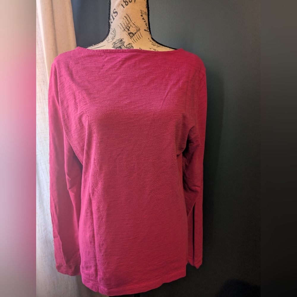 J Crew Artist Tee Magenta/Fuscia